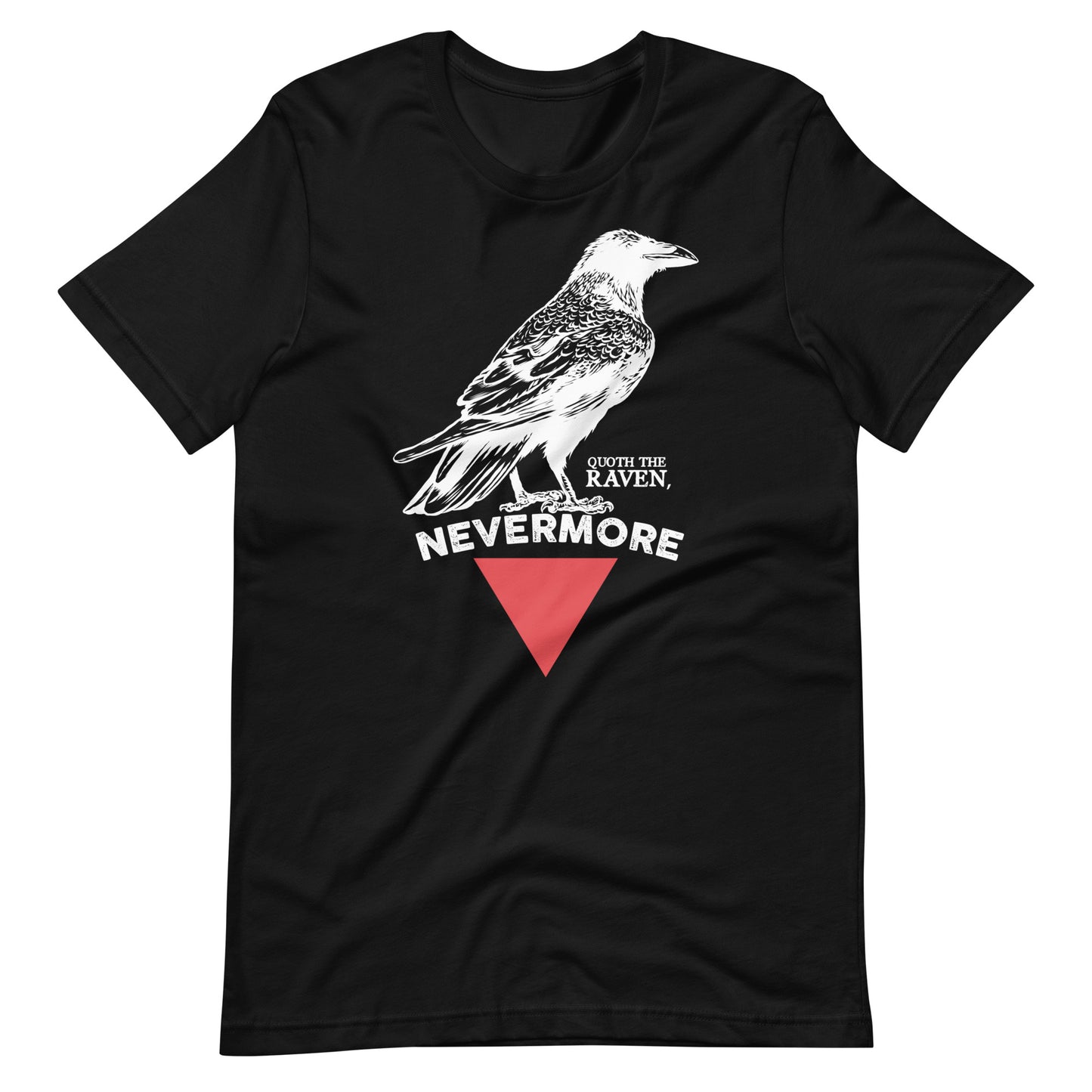 The Raven Nevermore Triangle - Men's t-shirt - Black Front