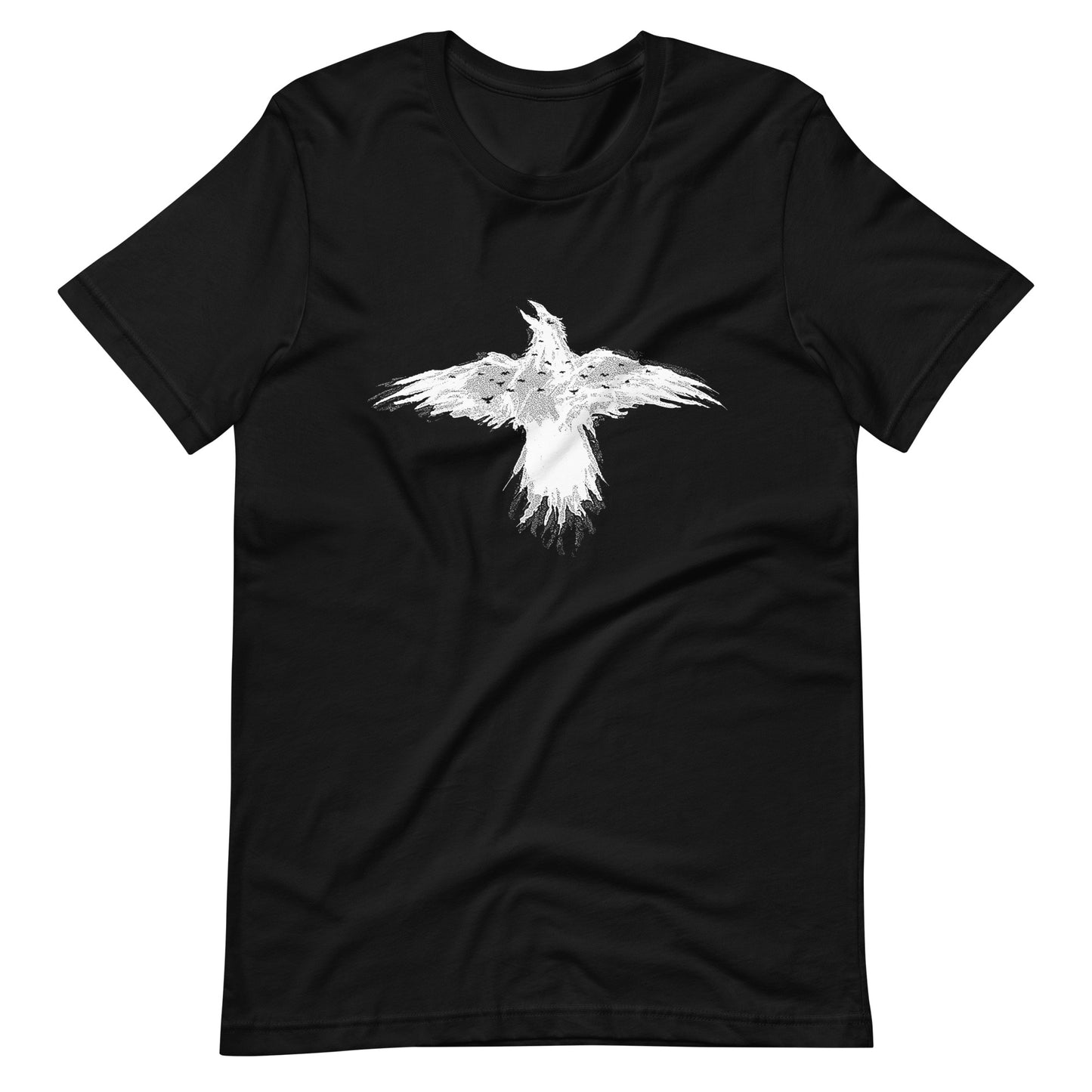 Flying Crow - Men's t-shirt - Black Front