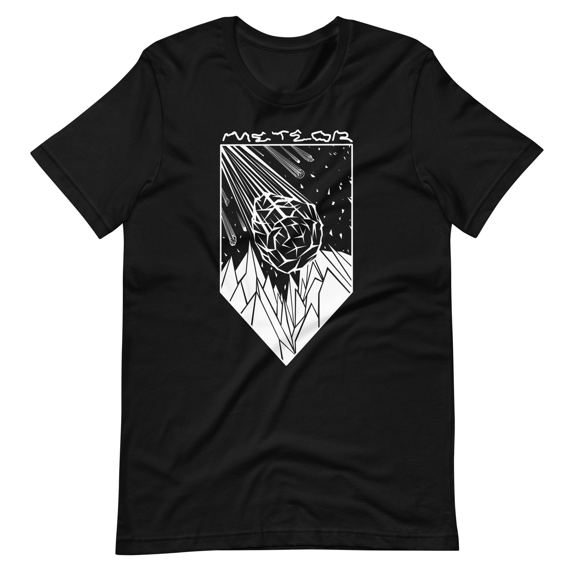 Meteor - Men's t-shirt - Black Front