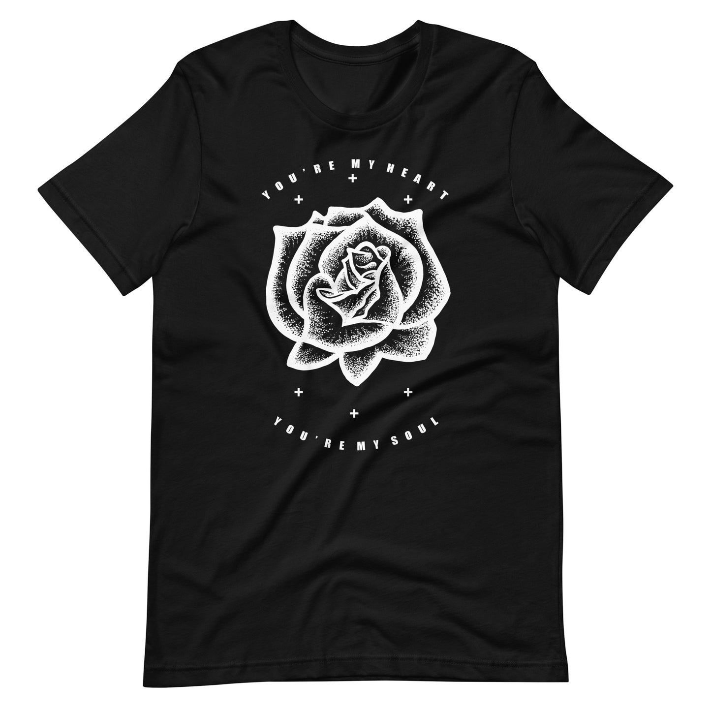 You're My Heart You're My Soul Rose - Men's t-shirt - Black Front
