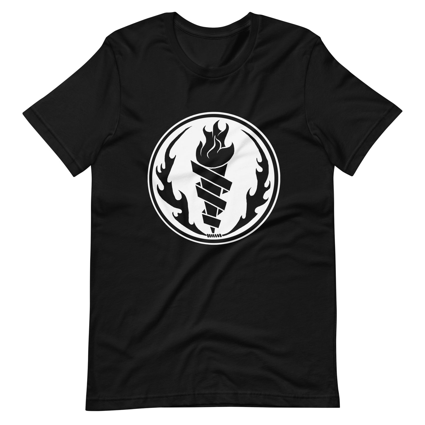 Fire Fire White - Men's t-shirt - Black Front