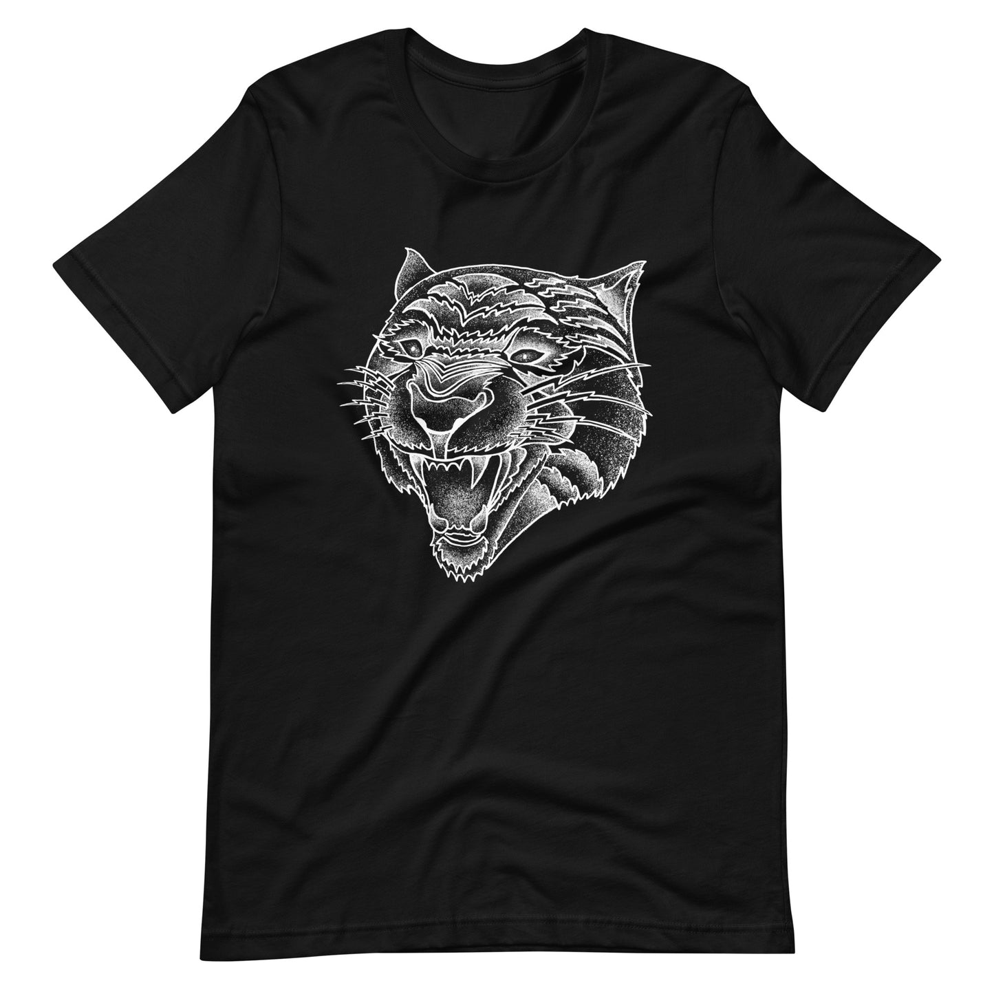 Panther White - Men's t-shirt - Black Front
