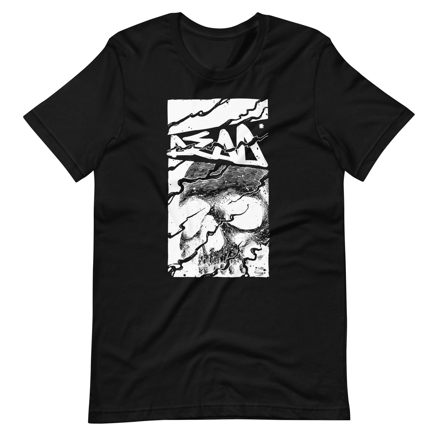Skull Dead White - Men's t-shirt - Black Front