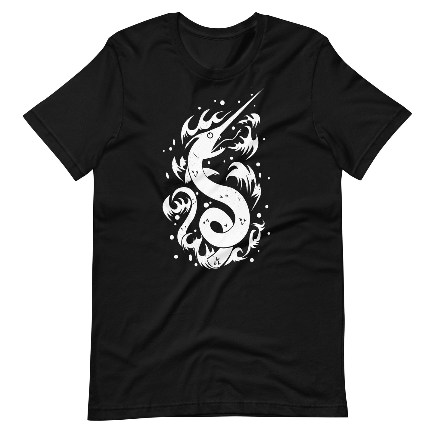 Snake Swordfish White - Men's t-shirt - Black Front