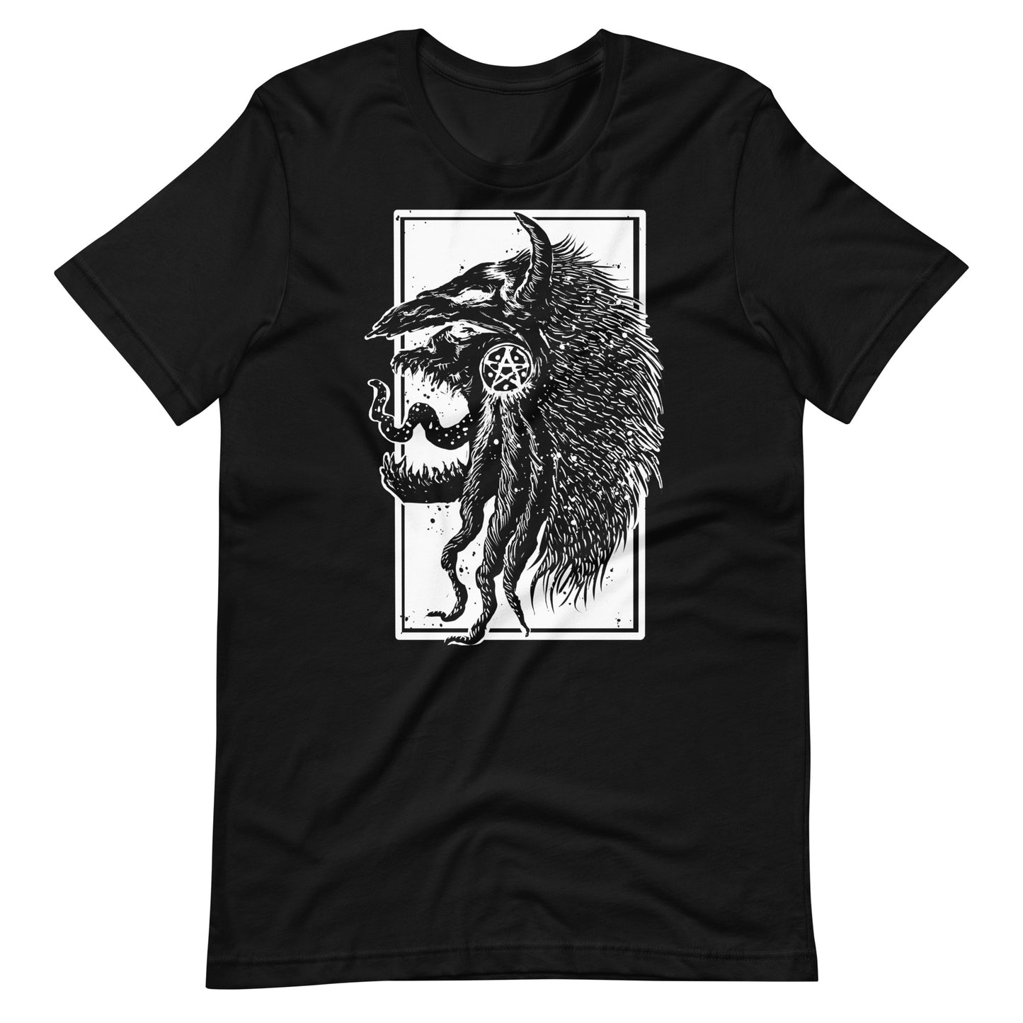 Tribe Monster White - Men's t-shirt - Black Front