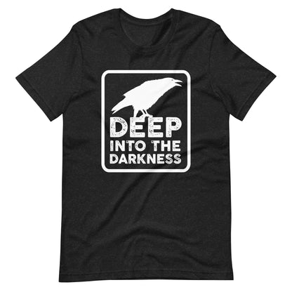 Raven Deep Into the Darkness - Men's t-shirt- Black Heather Front