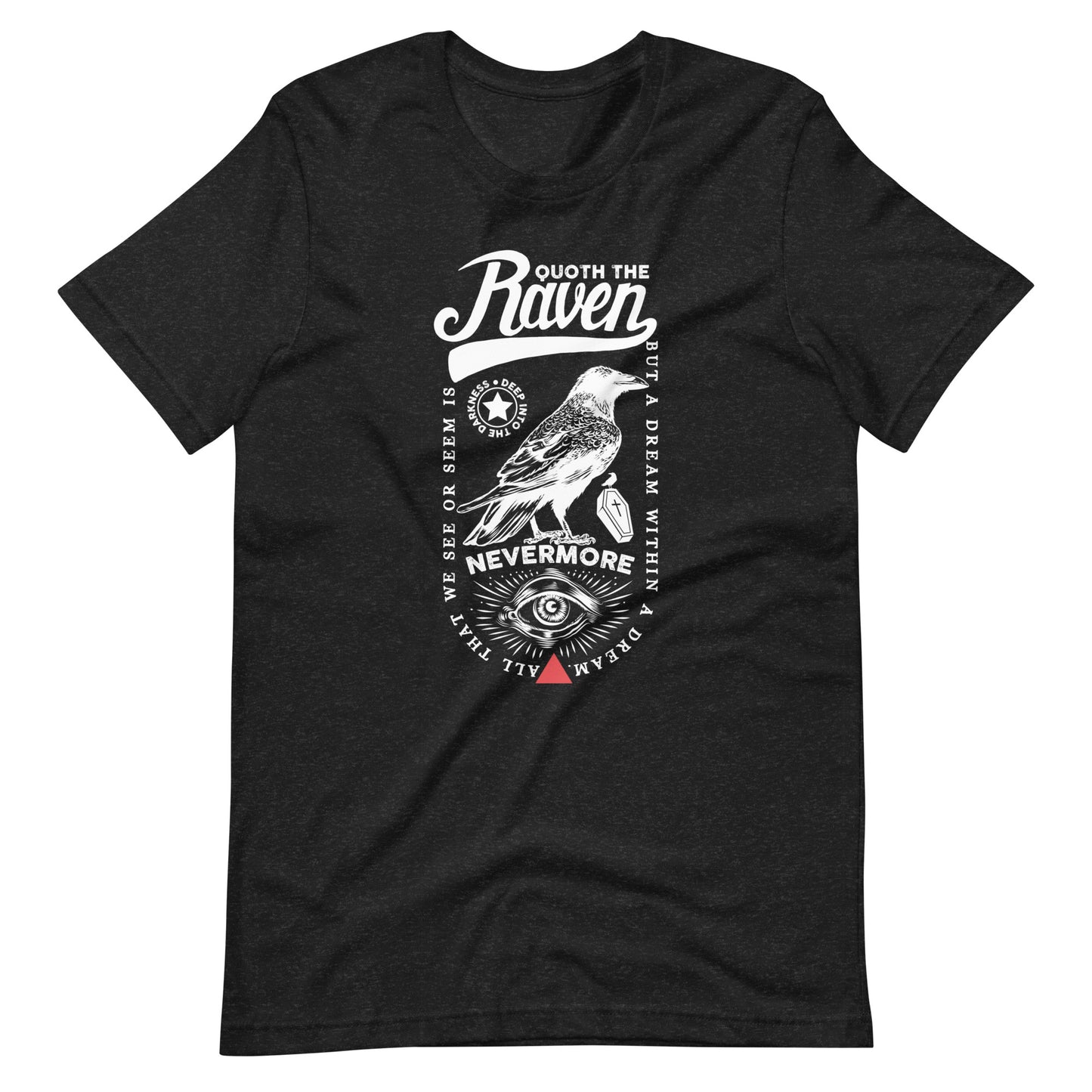 Quoth the Raven Nevermore Loaded - Men's t-shirt - Black Heather Front