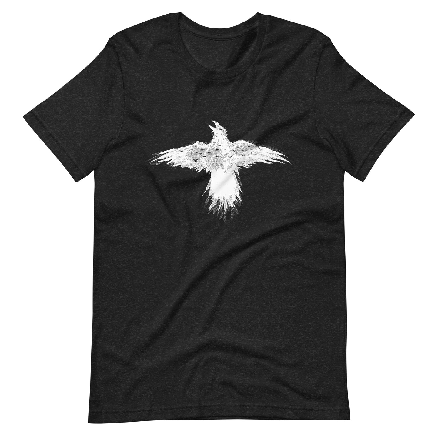 Flying Crow - Men's t-shirt - Black Heather Front