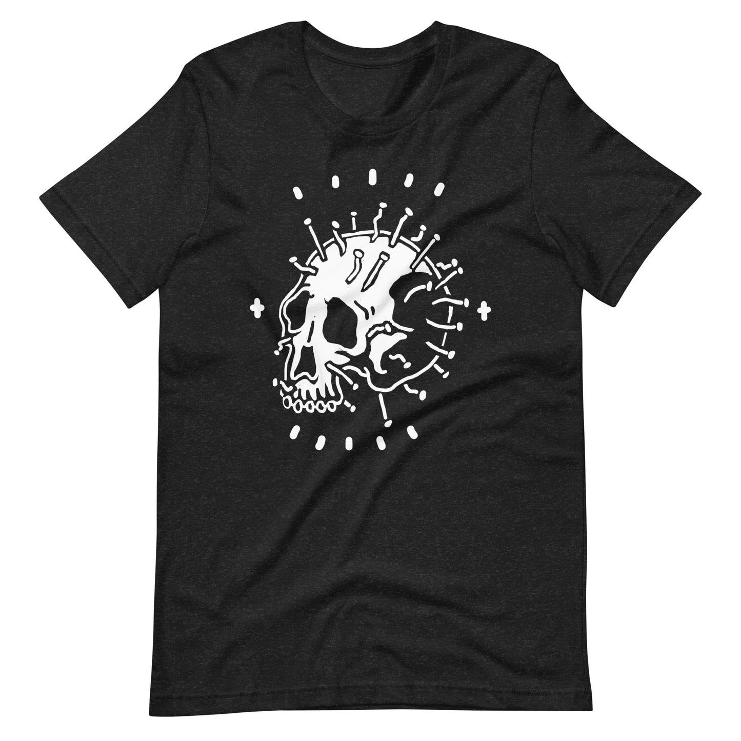 Iron Nails - Men's t-shirt - Black Heather Front