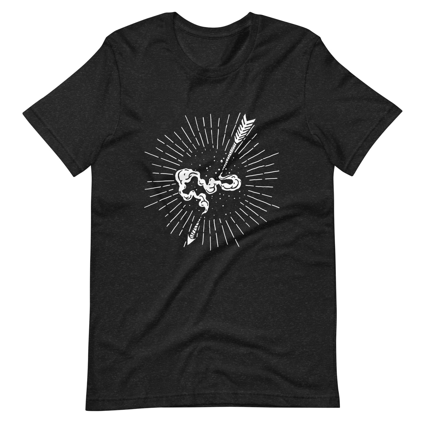 Skull Triangle - Men's t-shirt - Black Heather Front