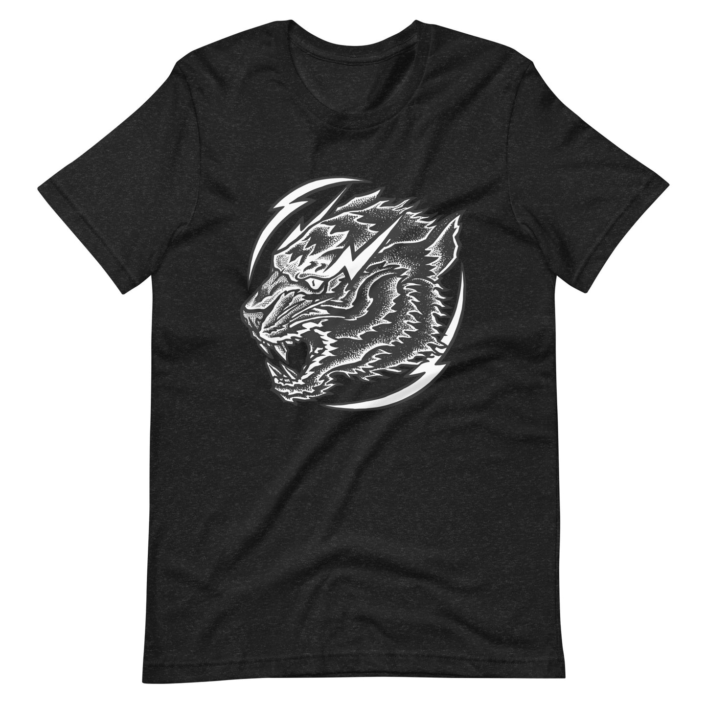 Thunder Tiger - Men's t-shirt - Black Heather Front