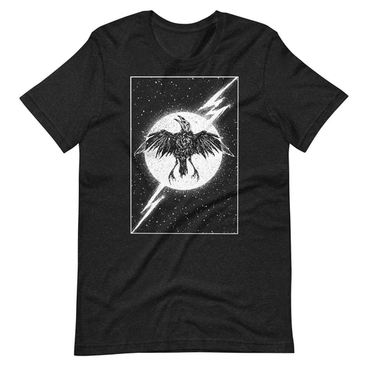 Night Thunder White - Men's t-shirt - Black Heather Front