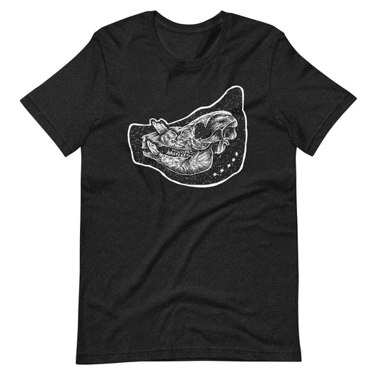 Pig White - Men's t-shirt - Black Heather Front