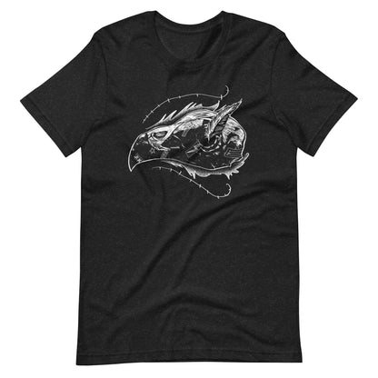 Skull Bird White - Men's t-shirt - Black Heather Front