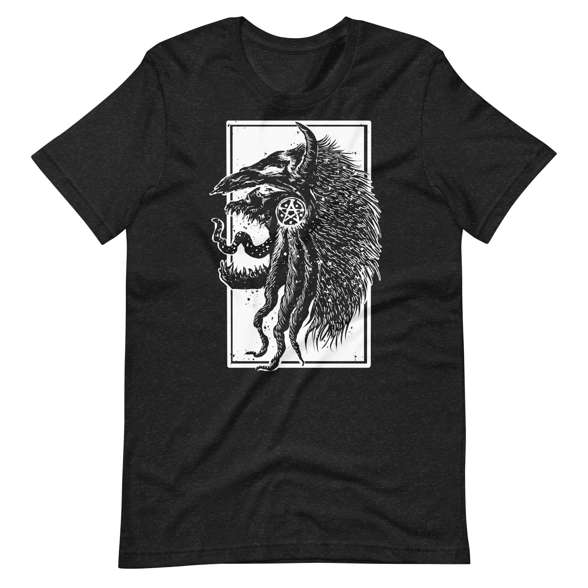 Tribe Monster White - Men's t-shirt - Black Heather Front