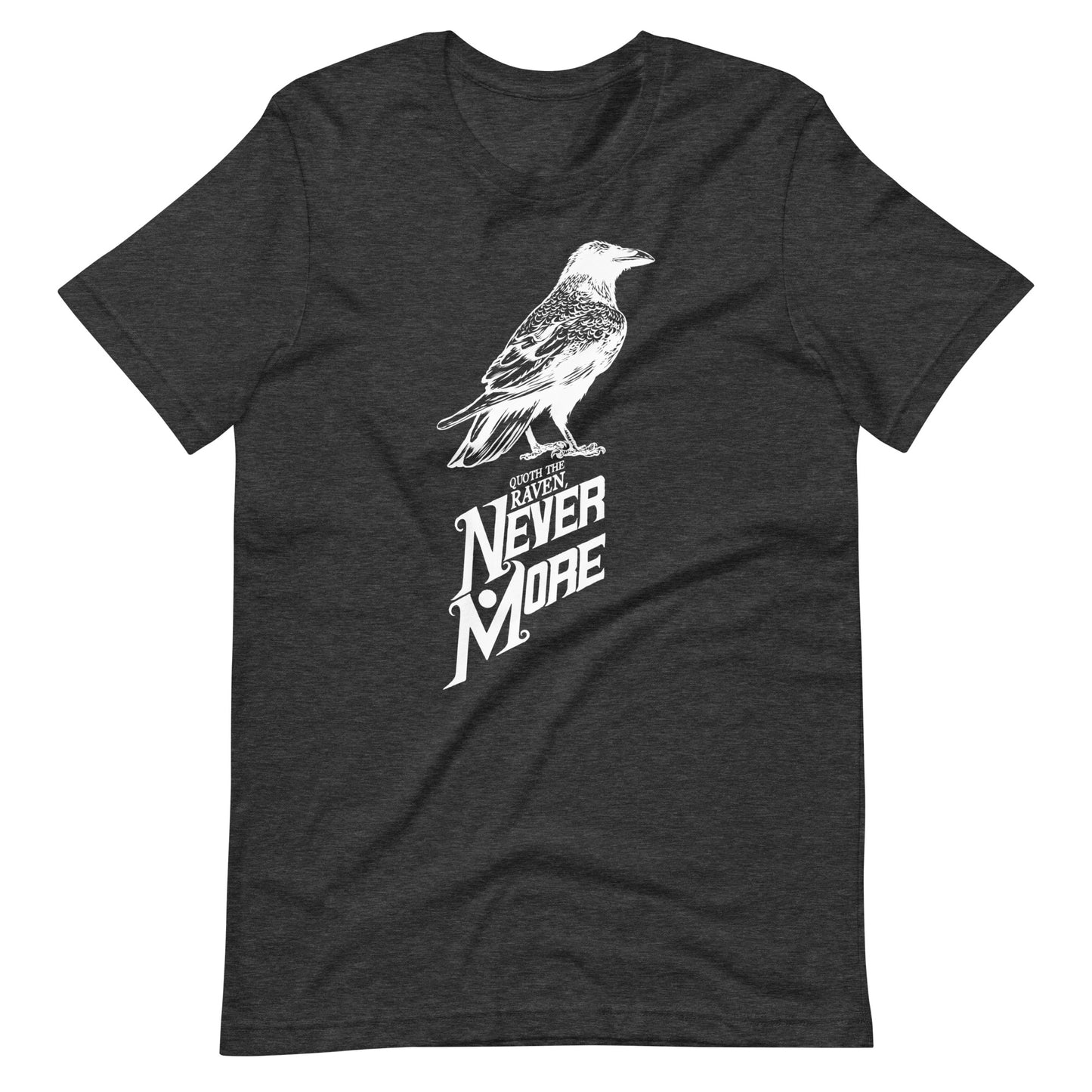 Quoth the Raven Nevermore - Men's t-shirt - Dark Grey Heather Front