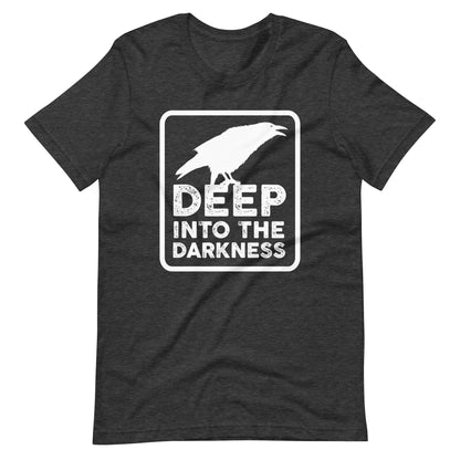 Raven Deep Into the Darkness - Men's t-shirt - Grey Heather Front