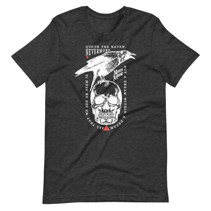Quoth the Raven - Men's t-shirt - Dark Grey Heather Front