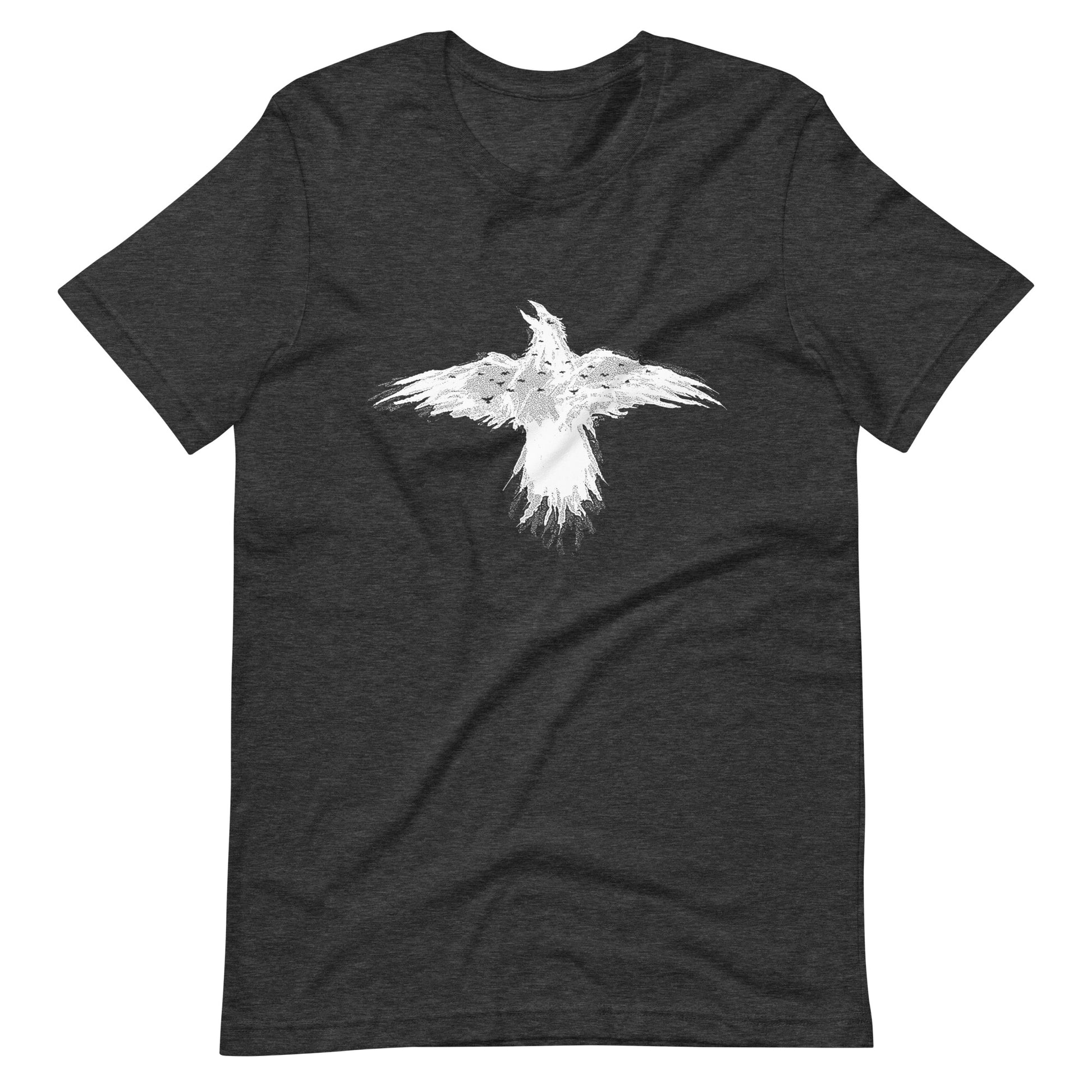Flying Crow - Men's t-shirt - Dark Grey Heather Front