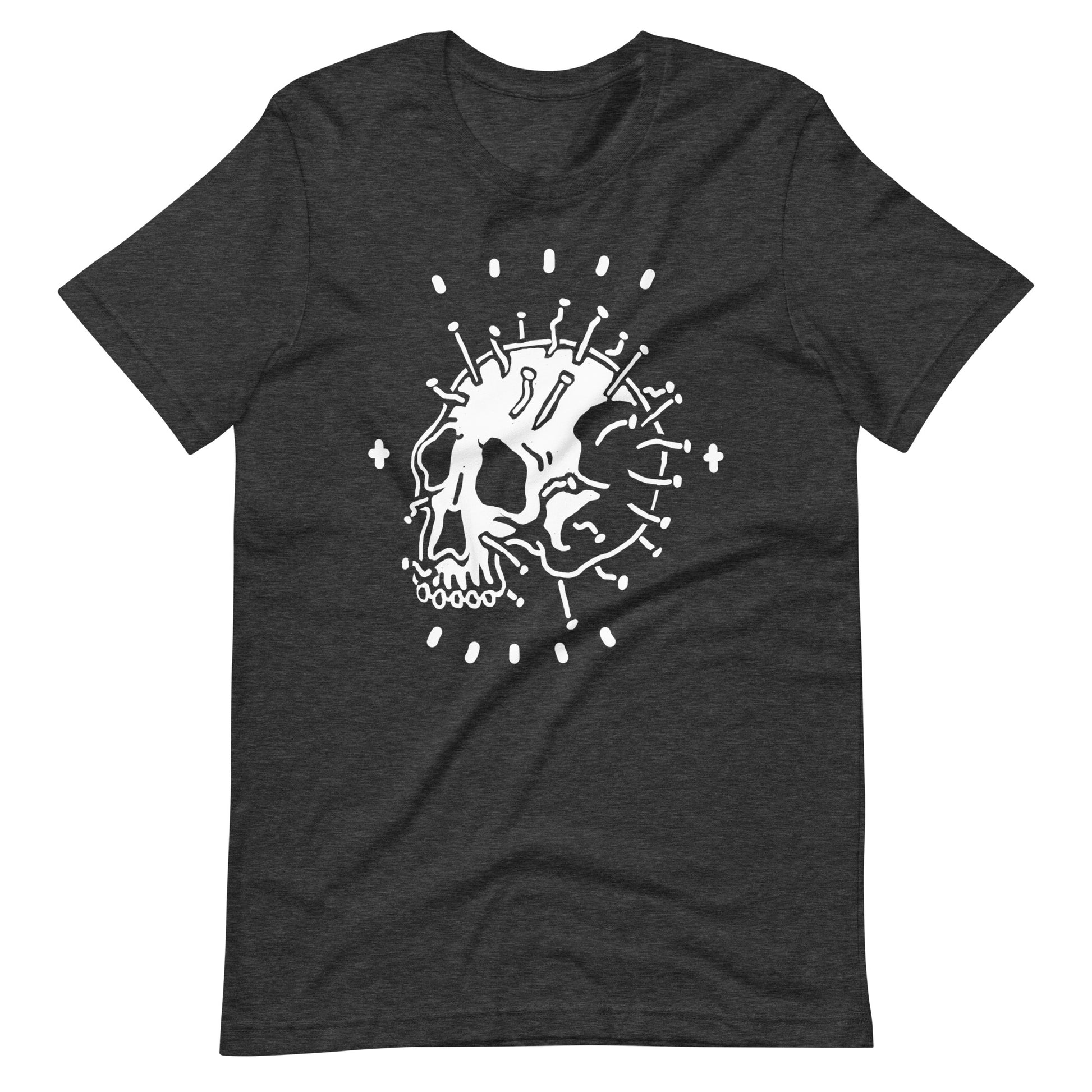 Iron Nails - Men's t-shirt - Dark Grey Heather Front