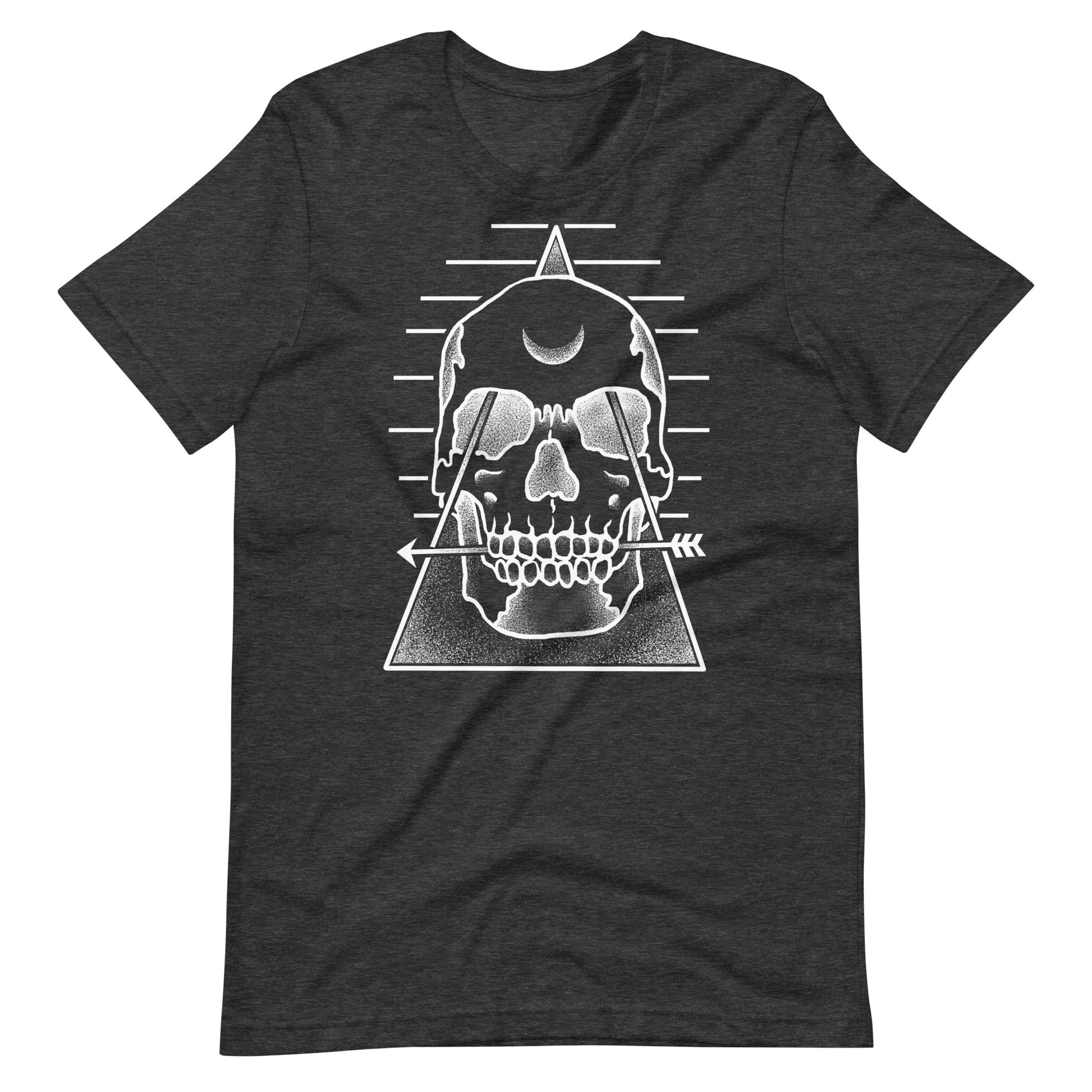 Skull Pyramid - Men's t-shirt - Dark Grey Heather Front