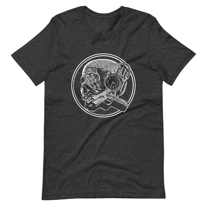Boom as Hell White - Men's t-shirt - Dark Grey Heather Front