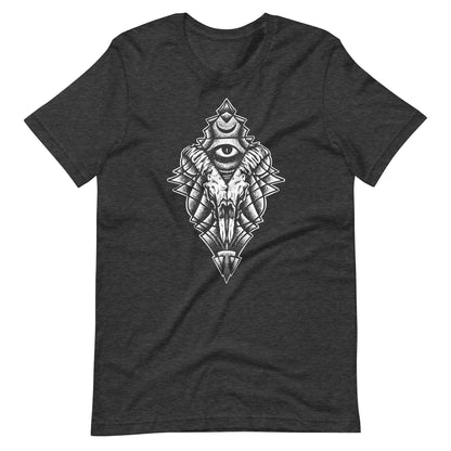 Energy Eye White - Men's t-shirt - Dark Grey Heather Front