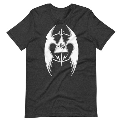 Fly 3 White - Men's t-shirt - Dark Grey Heather Front