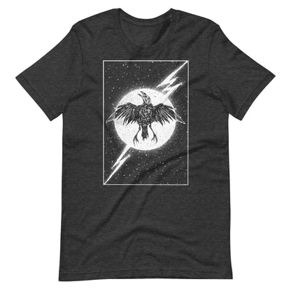 Night Thunder White - Men's t-shirt - Dark Grey Heather Front