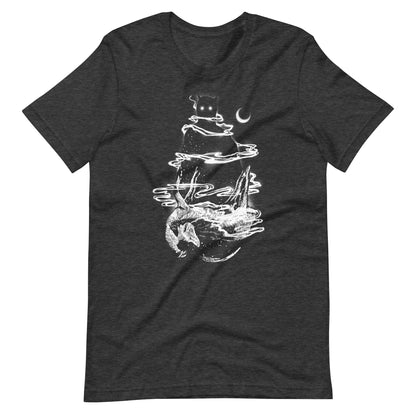 Toxic Fumes White - Men's t-shirt - Dark Grey Heather Front