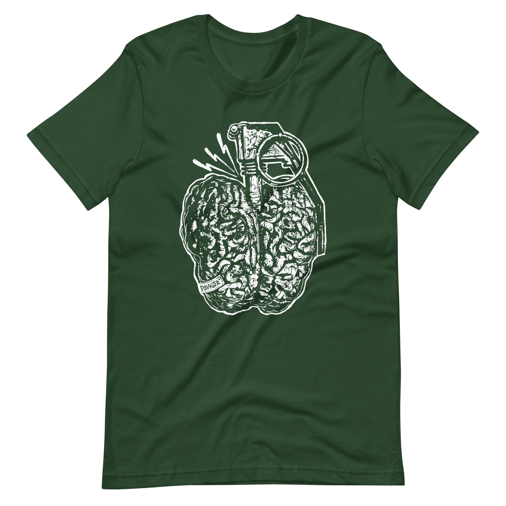 Brain Boom White - Men's t-shirt - Forest Front
