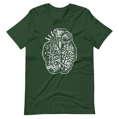 Brain Boom White - Men's t-shirt - Forest Front