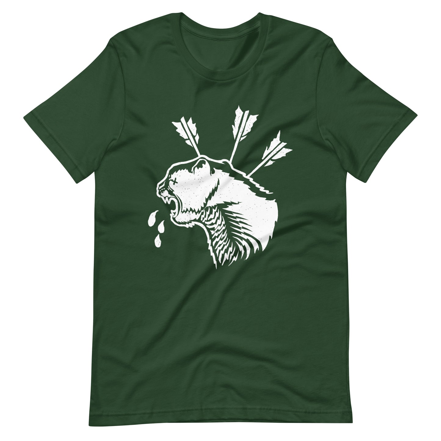 Cat Dead White - Men's t-shirt - Forest Front