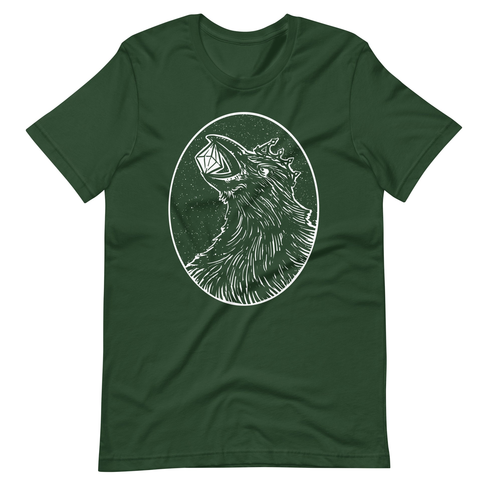 Crow Diamond White - Unisex t-shirt - Forest Front