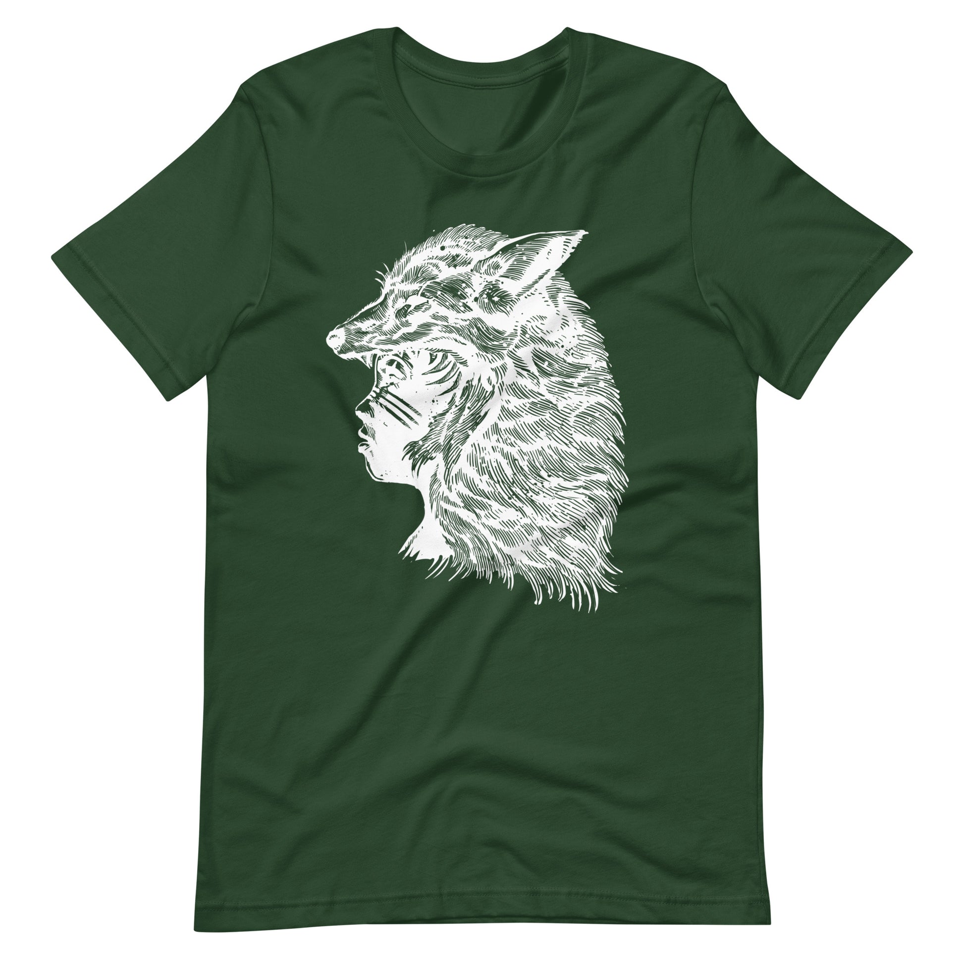 Fox Girl White - Men's t-shirt - Forest Front