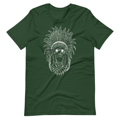 Tribe Skull White - Unisex t-shirt - Forest Front