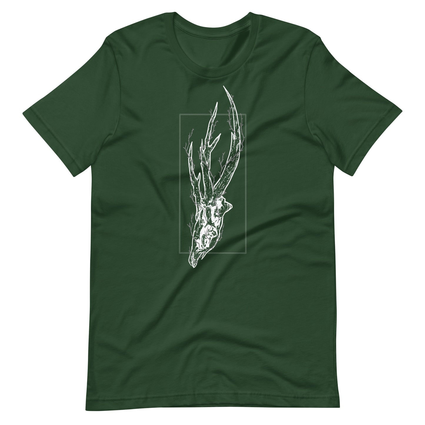 Deer Skull Tree White - Men's t-shirt - Forest Front