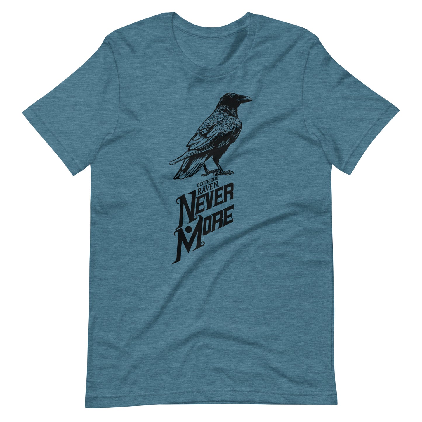 Quoth the Raven Nevermore - Men's t-shirt - Heather Deep Teal Front