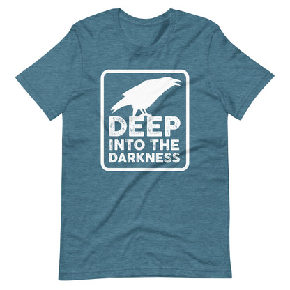 Raven Deep Into the Darkness - Men's t-shirt - Heather Deep Teal Front