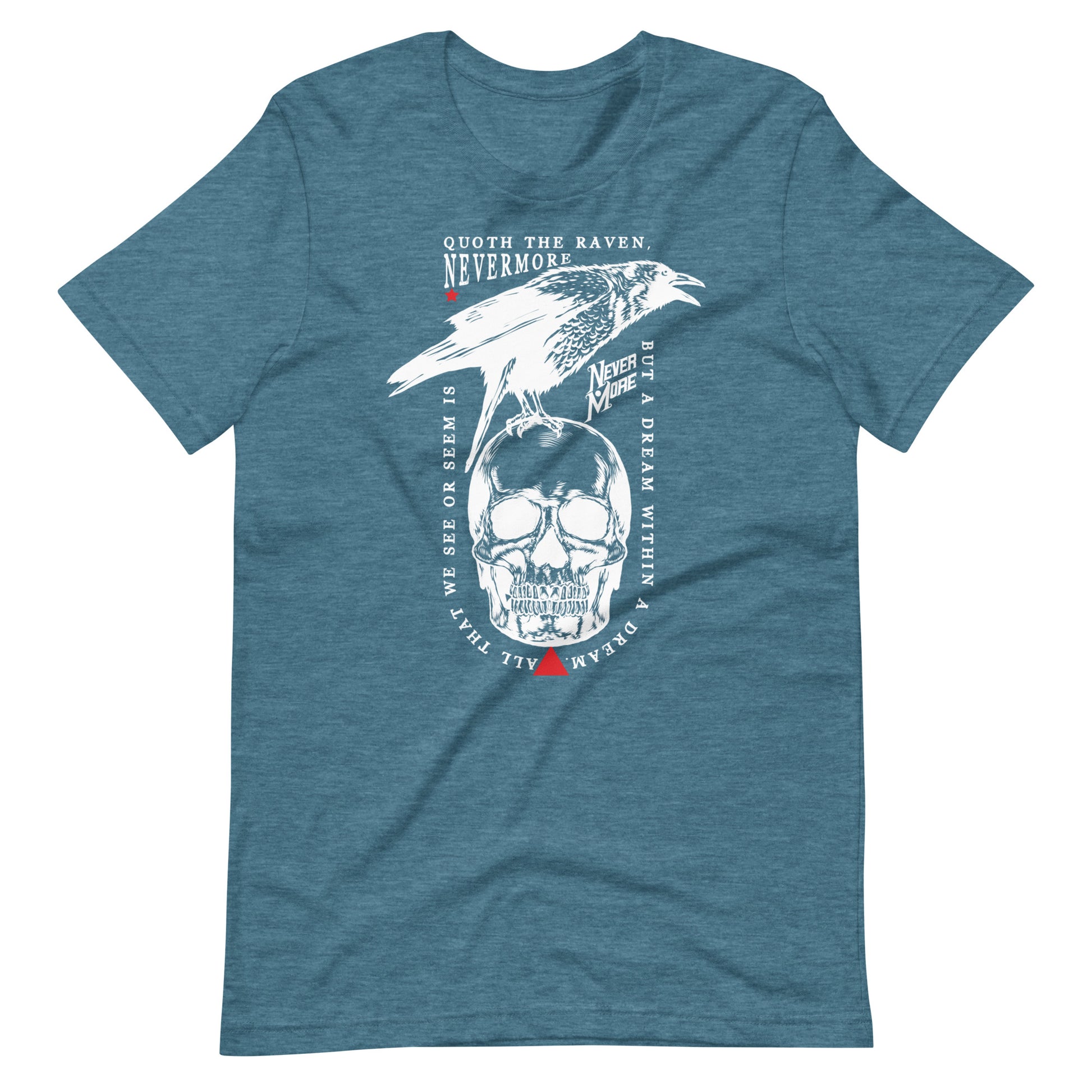 Quoth the Raven - Men's t-shirt - Heather Deep Teal Front