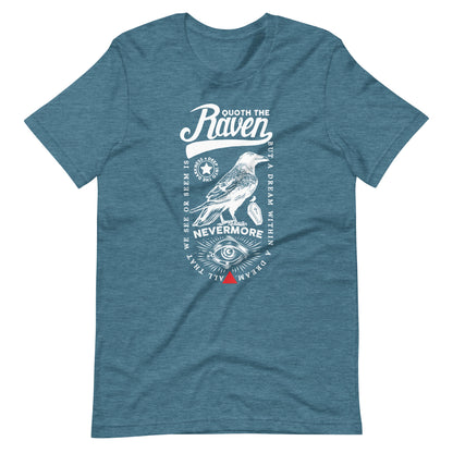 Quoth the Raven Nevermore Loaded - Men's t-shirt - Heather Deep Teal Front