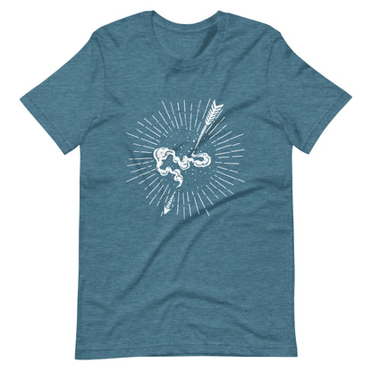 Skull Triangle - Men's t-shirt - Heather Deep Teal Front