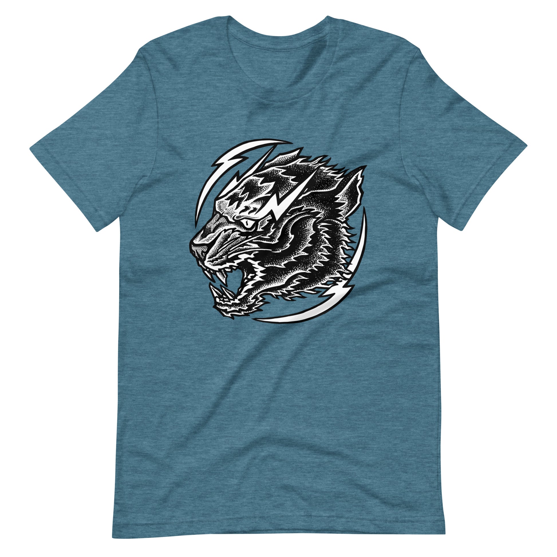Thunder Tiger - Men's t-shirt - Heather Deep Teal Front