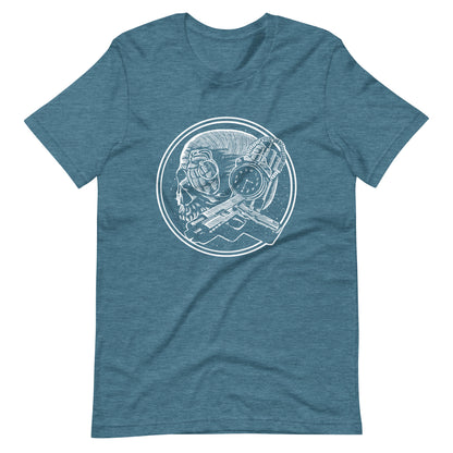 Boom as Hell White - Men's t-shirt - Heather Deep Teal Front