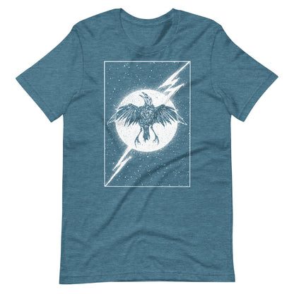 Night Thunder White - Men's t-shirt - Heather Deep Teal Front