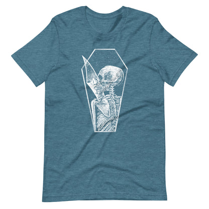 Shadow of Memories White - Men's t-shirt - Heather Deep Teal Front