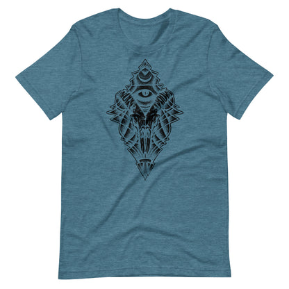 Energy Eye Black - Men's t-shirt - Heather Deep Teal Front