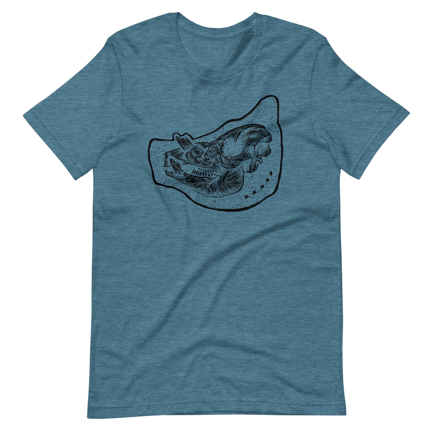 Pig Black - Men's t-shirt - Heather Deep Teal Front
