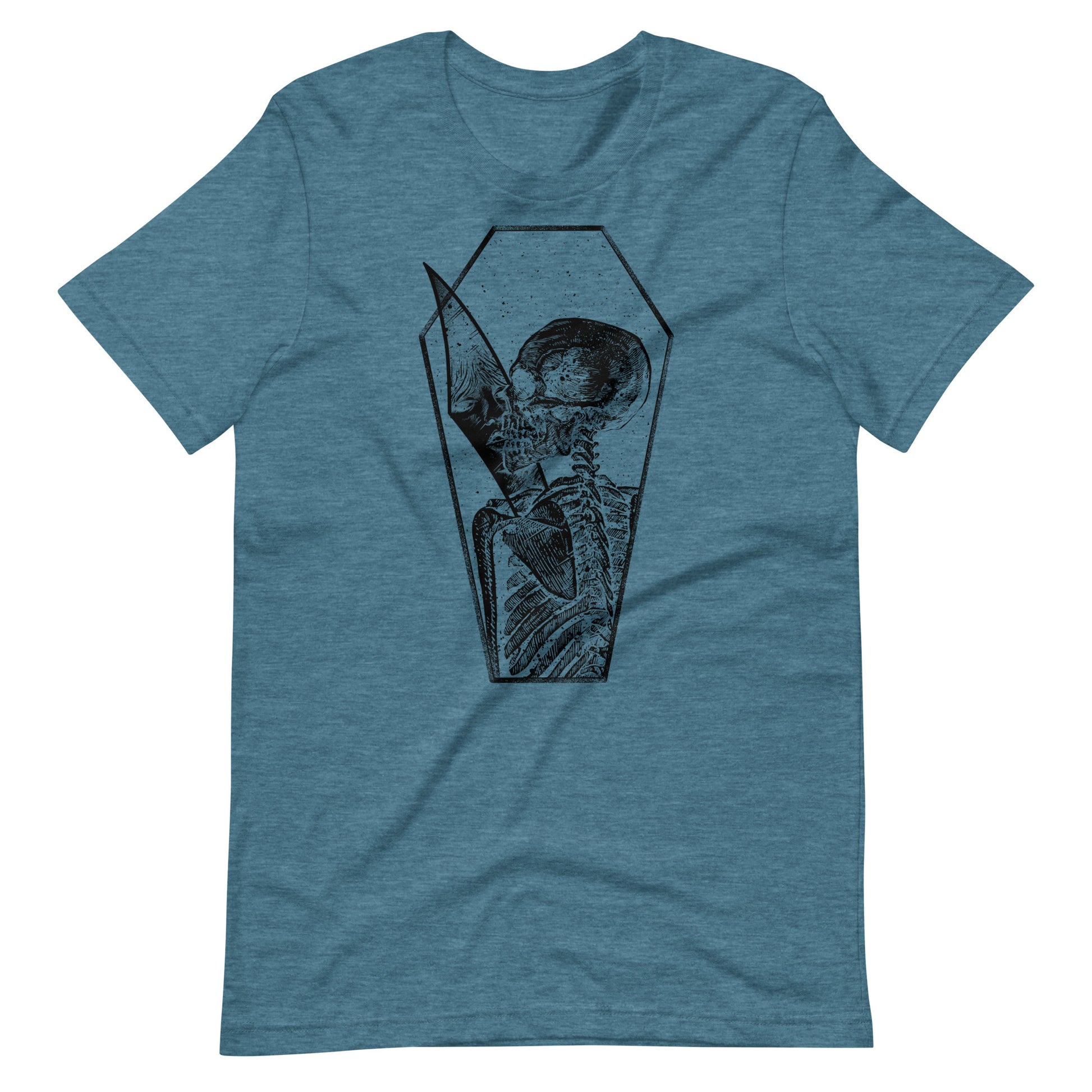 Shadow of Memories Black - Men's t-shirt - Heather Deep Teal Front