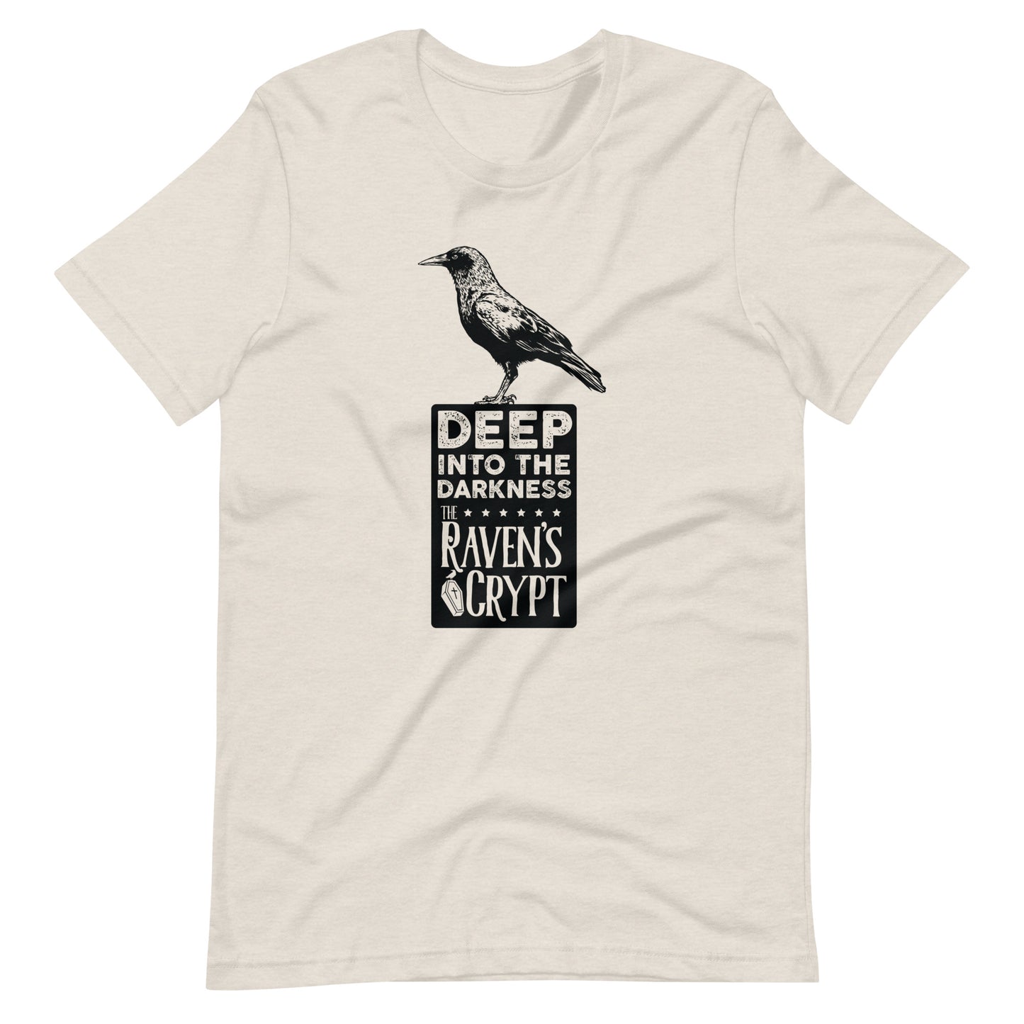 Deep Into the Darkness Crypt 2 - Men's t-shirt- Heather Dust Front